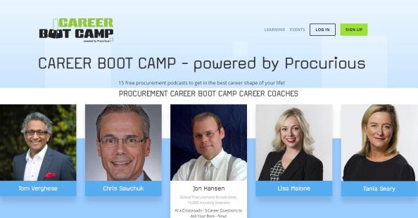 Procurious Career Boot Camp Banner