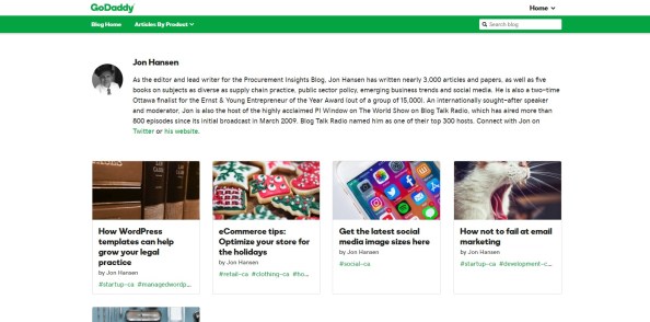 go daddy blog banner